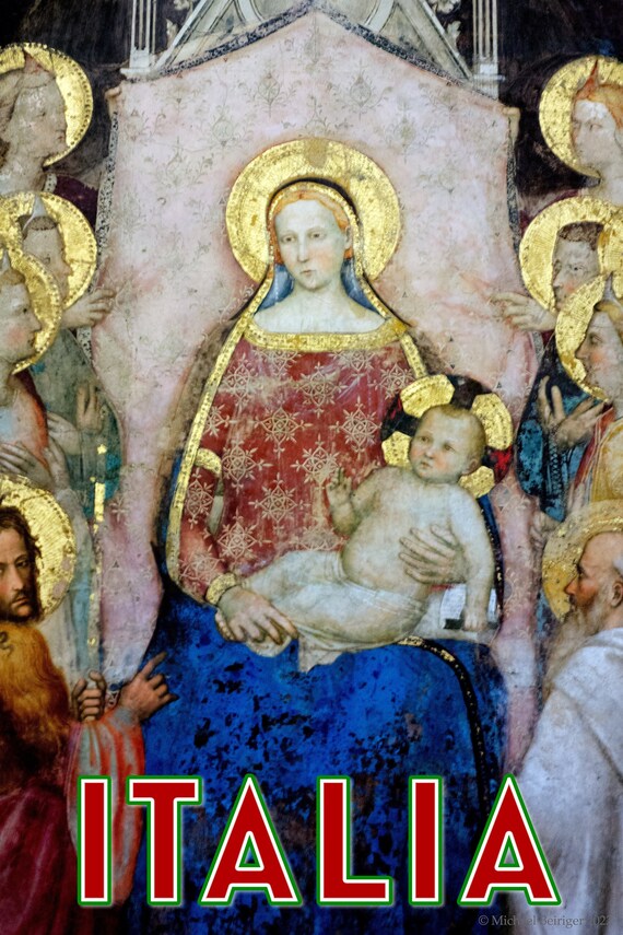 Poster of Madonna e Santi fresco, Accademia, Florence, Italy