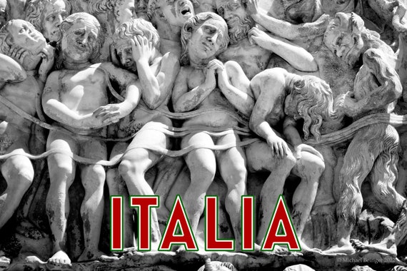Poster of bas relief in the Orvieto Duomo, Italy