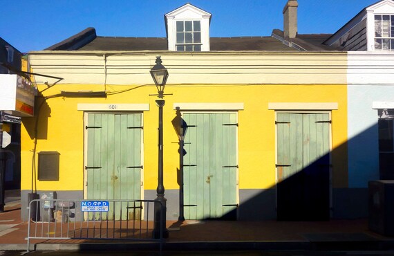 Shuttered store in the French Quarter, New Orleans.
