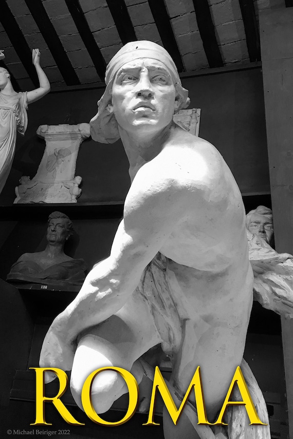 Poster of sculpture studio in Rome, Italy