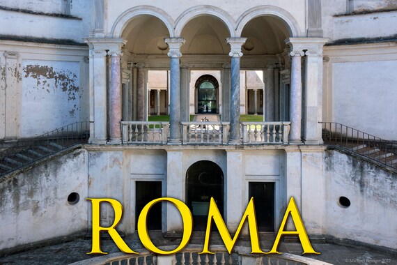 Poster of Villa Giulia courtyard, Rome, Italy