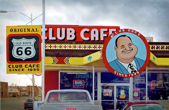 The Club Cafe on Rte. 66, Santa Rosa, New Mexico.