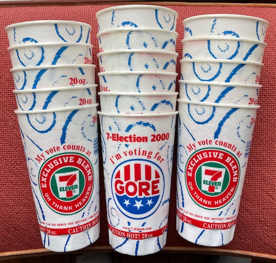 Buy Election 2000 Al Gore 7-11 Coffee Cups Memorabilia Set of 16, Unused,  as New, in Wrapper Online in India - Etsy