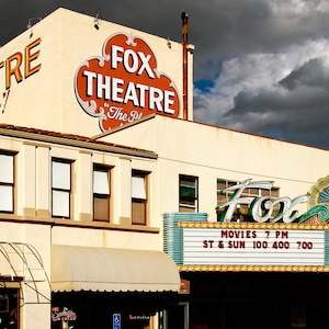 Restored Fox movie theatre in Taft, CA.