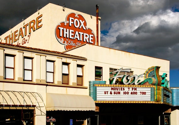 Restored Fox movie theatre in Taft, CA.