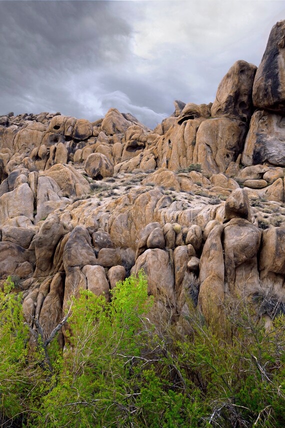 Spring clouds in the Alabama Hills, CA.