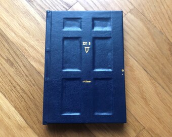 Carnet A6 "Sherlock" gravures bleues et dorées