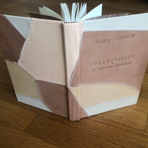 Frankenstein by Mary Shelley bound in leather