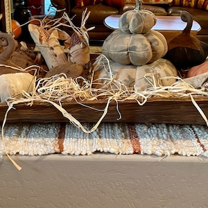 Hand Woven Table Runner-Cream and Terra Cotta Table Runner-Coffee Table Decor-Rustic Table Runner-Artisan-Unique Table Runner-One of a Kind