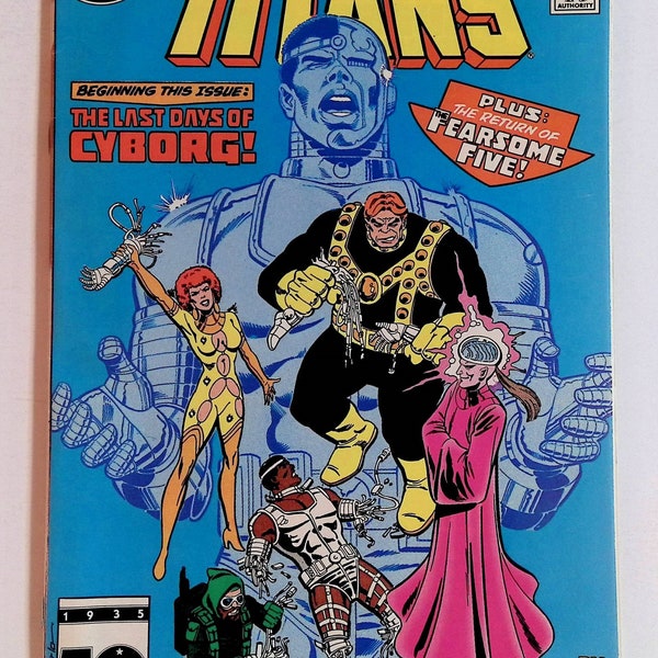 Tales of the Teen Titans 56 Cyborg Fearsome Five Nightwing Starfire DC Comics