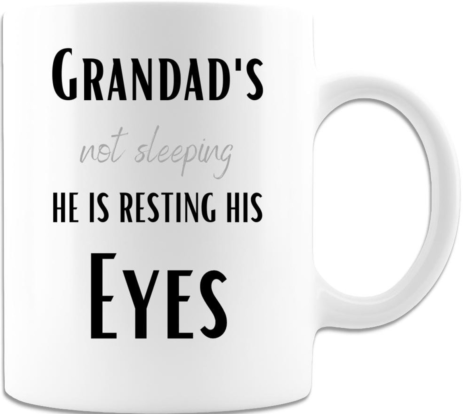 grandads not sleeping mug