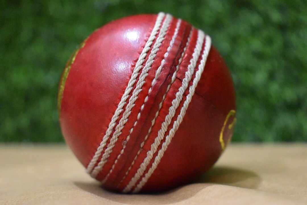 Cricket Ball Leather Ball Hand Made Color Red pack of 6 Ball Etsy