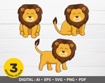 Free Free 308 Baby Lion Outline Svg SVG PNG EPS DXF File