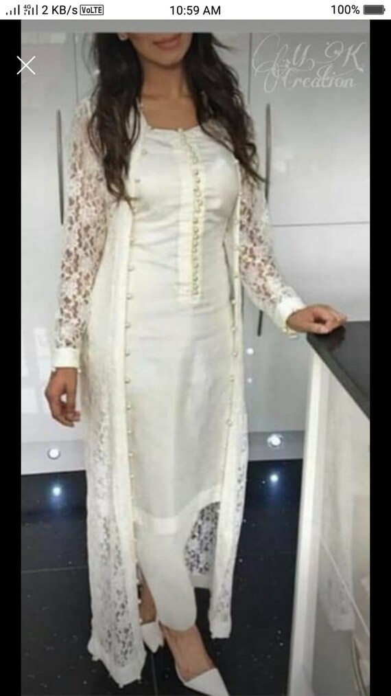 Pure Rayon Printed Kurti Pant With Net 