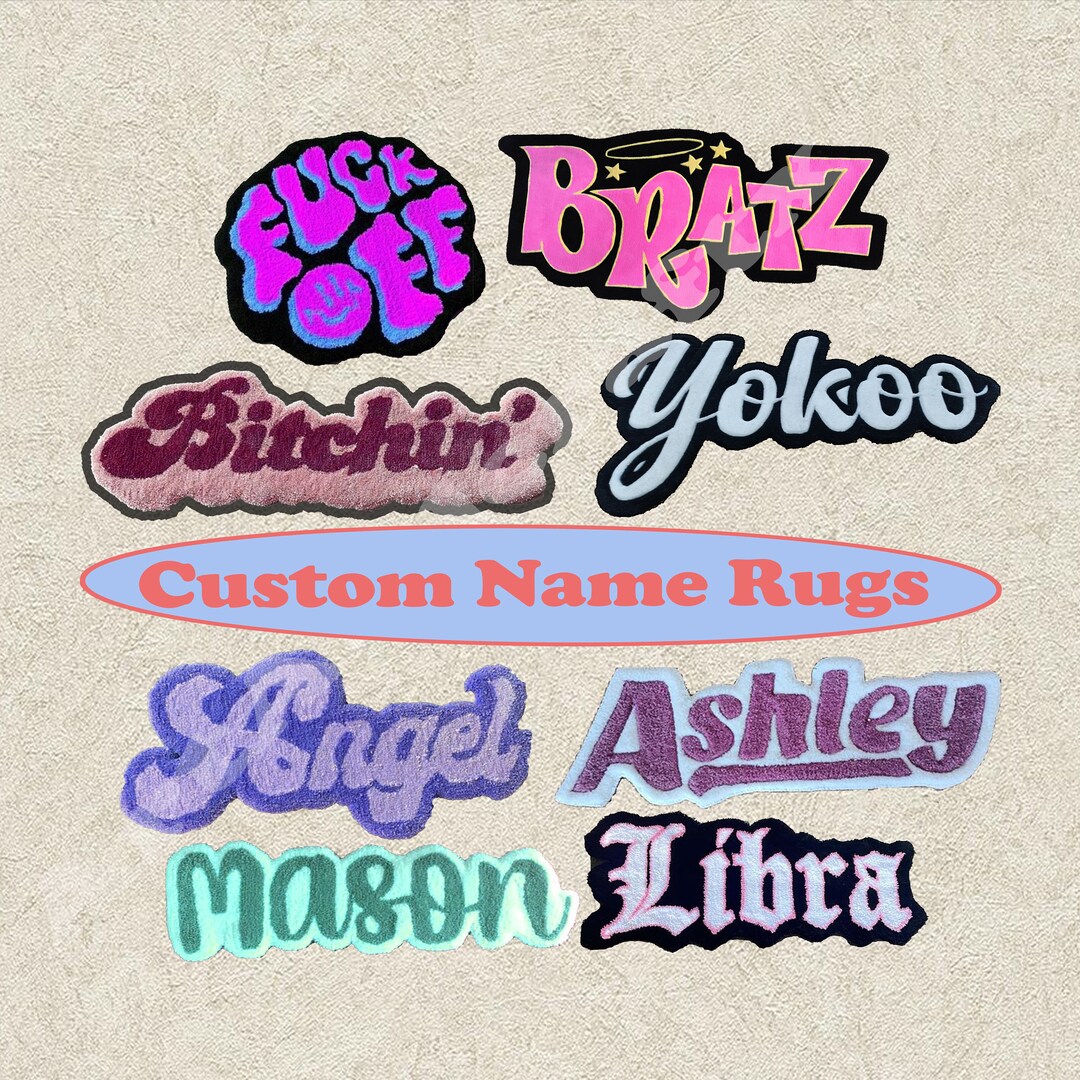 Custom Rug Custom Name Rug Tuft Design Rug Personalized Etsy Denmark