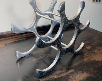 Aluminum Six Bottle Wine Rack