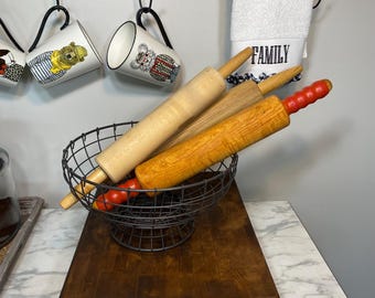 Vintage Rolling Pins Trio