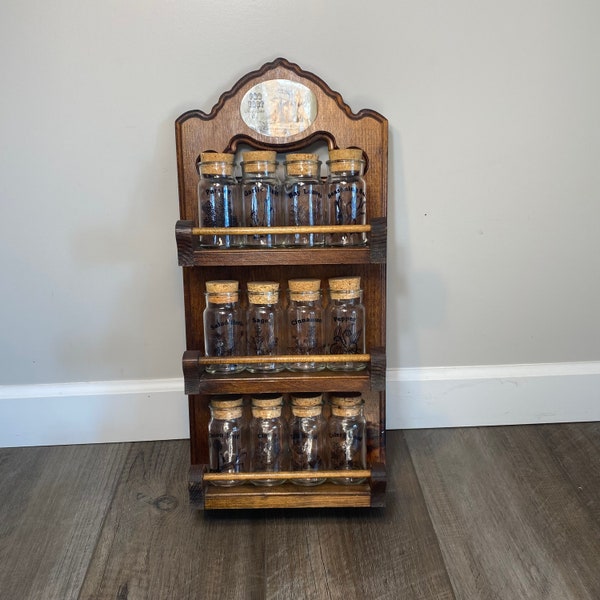 Rustic Spice Rack - Etsy