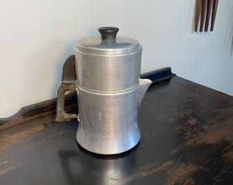 Vintage Mirror Drip-o-Later Aluminum Coffee Pot