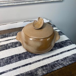 Vintage Frankoma Bean Pot Casserole Dish Cookie Jar Crockery