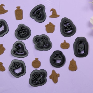 HALLOWEEN Small Cutters // Single Design or Full Cutter Set, Polymer Clay Cutters, Halloween Clay Cutters, 3D Printed Clay Cutter
