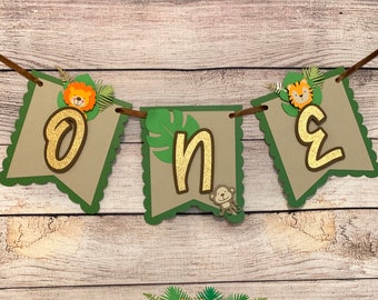 Safari Animals High Chair Banner,One Birthday Banner,Two Wild Birthday,Safari Party Decor,First Birthday, Jungle Theme,Safari Birthday