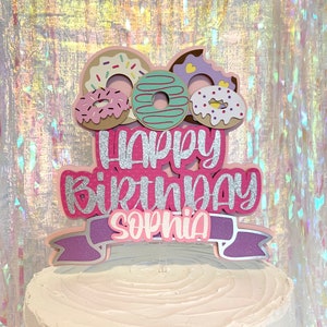 Donut Cake Topper, Donut Theme Birthday, Donut Party, Donuts Party Decor, Donuts Birthday, Girl Birthday