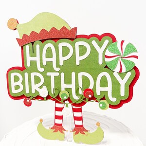 Acrylic Elf Movie I Just Like To Smile Cake Topper Party Decoration For Wedding Anniversary Birthday Graduation