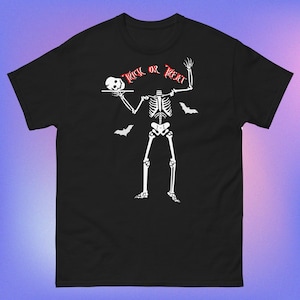 Skeleton t-shirt, Matching Couples T-shirts, Fun Halloween, headless, Gift, Trick or Treat, scary,  flying bat, Matching, haunting.