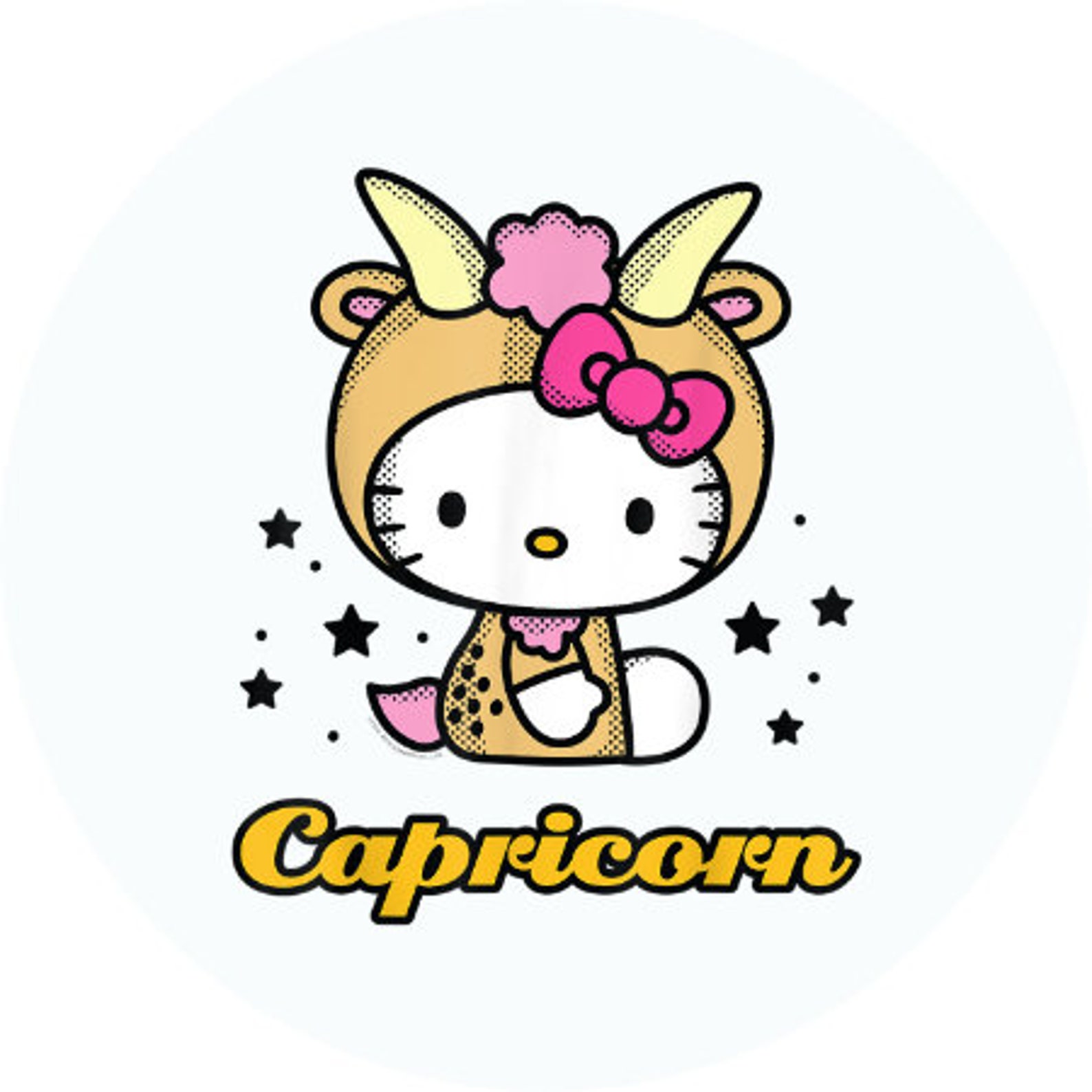 1.5 Zodiac Hello Kitty Capricorn Labels Round Stickers | Etsy