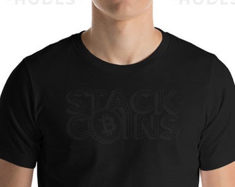 Stack You Bitcoins - Camisa Bitcoin / Camiseta BTC / Camiseta Bitcoin / Camisa Crypto / Camiseta Bitcoin / Camisa negra Bitcoin / Camisa personalizada BTC