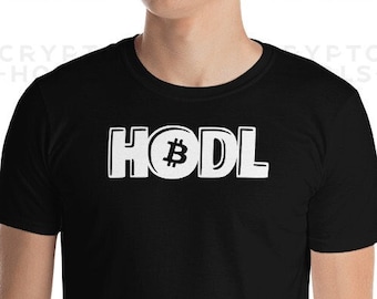 HODL Bitcoin - Camisa Bitcoin / Camiseta BTC / Camiseta Bitcoin / Camiseta Crypto / Camiseta Bitcoin / Camisa Bitcoin Negra / Camisa personalizada BTC