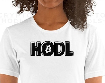 HODL Bitcoin - Camisa Bitcoin mujer / Camiseta BTC / Camiseta Bitcoin / Camiseta Crypto / Camiseta Bitcoin / Camisa Bitcoin Blanca / Camisa personalizada