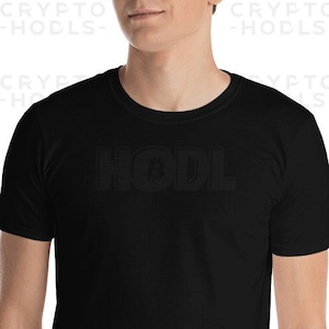 HODL Bitcoin - Bitcoin Shirt | BTC T-Shirt | Bitcoin Tshirt | Crypto Shirt | Bitcoin T Shirt | Bitcoin Shirt Black on Black | custom shirt