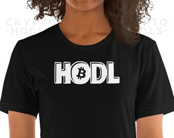 HODL Bitcoin - Camisa Bitcoin mujer / Camiseta BTC / Camiseta Bitcoin / Camiseta Crypto / Camiseta Bitcoin / Camiseta Bitcoin / Camisa Bitcoin Negra / Camisa personalizada