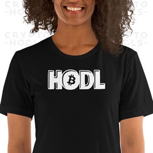 HODL Bitcoin - Damen Bitcoin Shirt | BTC T-Shirt | Bitcoin Tshirt | Krypto Shirt | Bitcoin T Shirt | Schwarzes Bitcoin Shirt | individuelles Shirt