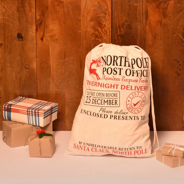 Wholesale Santa Sacks | Bulk santa sack | Blank santa sacks | North Pole large santa bags wholesale DIY add vinyl or print Bulk pricing