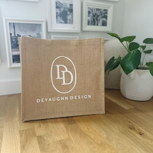 Custom Logo Tote Bags - Custom Business Bags - Business Logo Bags - Custom wedding logo bags - Custom Drawstring Bag - Logo Tote Bag