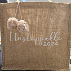 Personalized Tote Bags with tassel, Bridesmaid Burlap Tote Bags, Wedding Gift Bag with Name Scarf, Bachelorette Party Bags, Mothers Day Gift