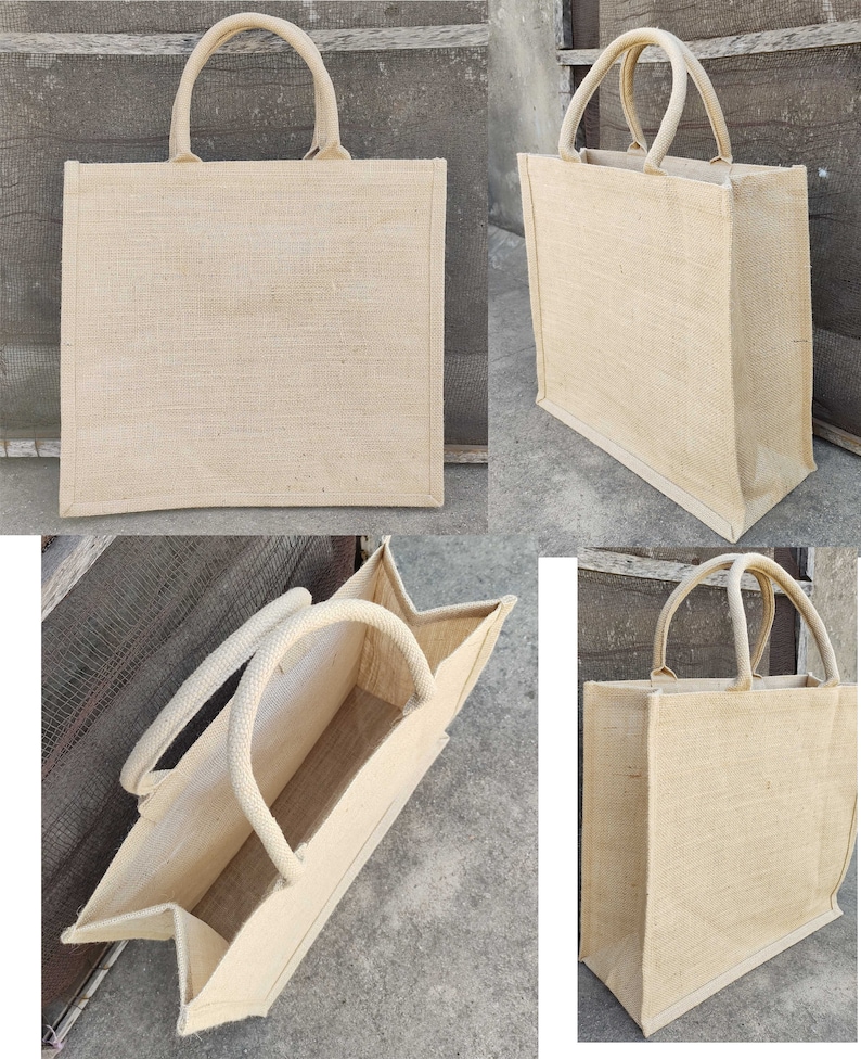 Burlap Bag Burlap Tote Bag Burlap Bags Burlap Beach Bag Burlap Etsy