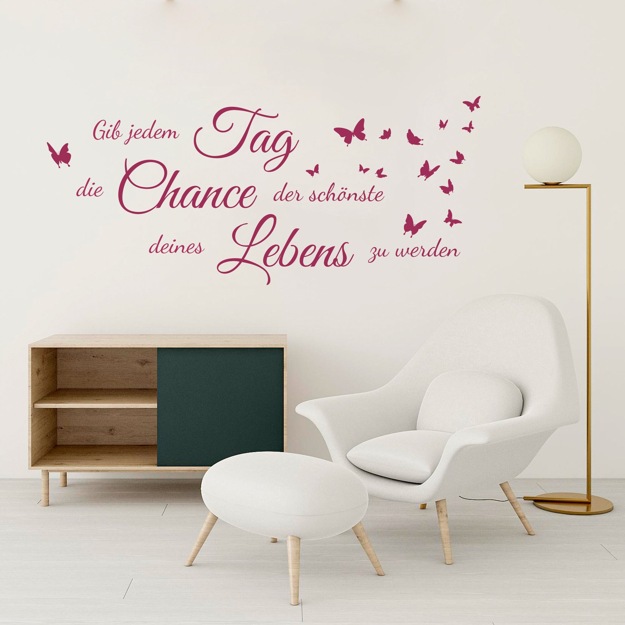 Wandtattoo Schlafzimmer Wohnzimmer Gib jedem Tag die | Etsy