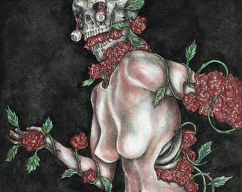 dipinto originale (5x5") Full Bloom