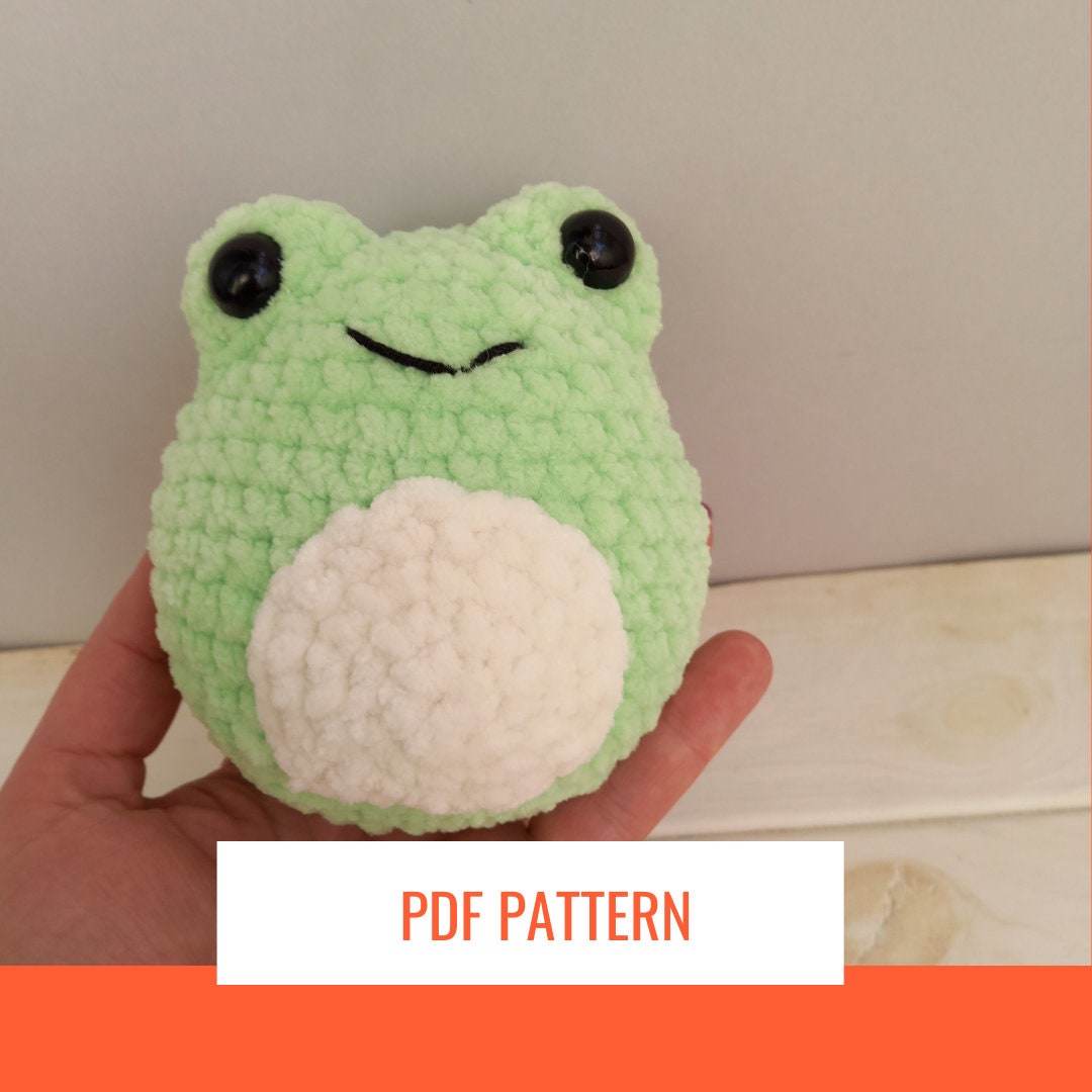 Crochet Frog plush PDF PATTERN squishmallow amigurumi plushie Etsy