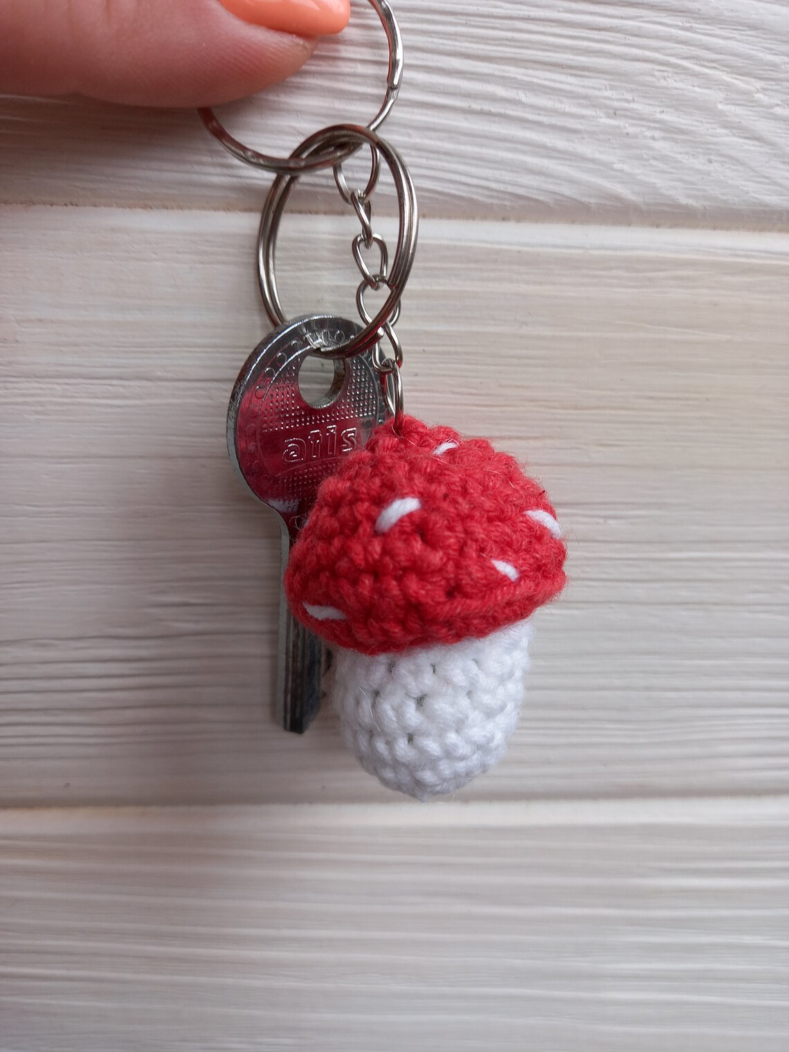 Mushroom Keychain Cute Key Fob Gift for Anyone You Love Etsy