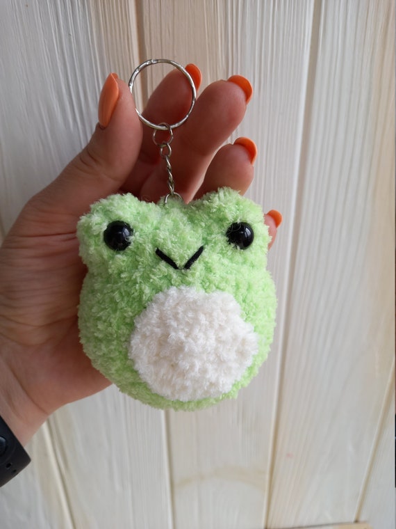 Frog Plush Keychain Sensory Toy Stress Ball Fidget Toy Etsy