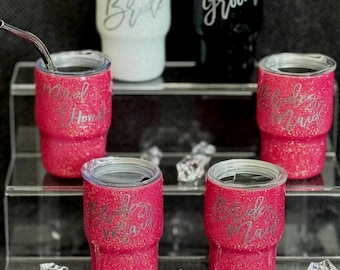 Bicchieri da shot per la festa nuziale/Bicchieri da brindisi per la festa nuziale/Bicchieri da shot per la sposa e lo sposo/Bicchieri rosa per la festa nuziale/Regali per la sposa/Regali per la festa nuziale