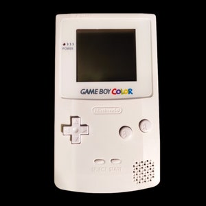 Gameboy Color (GBC) - White Shell with white glass lens - Mint Condition