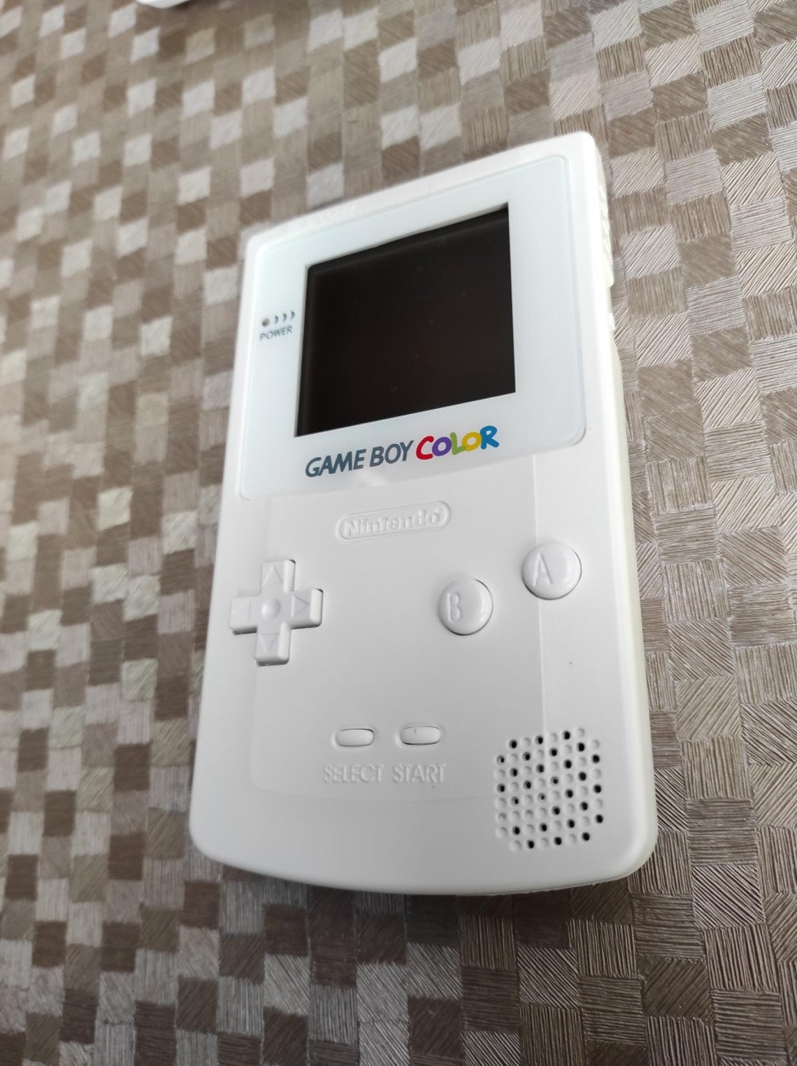 Gameboy Color GBC White Shell With White Glass Lens Mint Condition Etsy