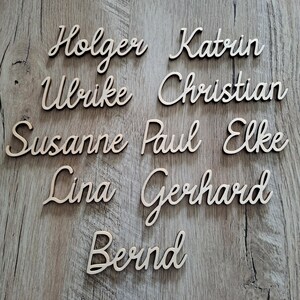 personalisierte Platzkarten, Tischkarten für besondere Anlässe, Namensschilder, Tischkarten Hochzeit, Geburtstag, Kommunion