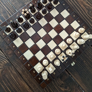Wooden chess game